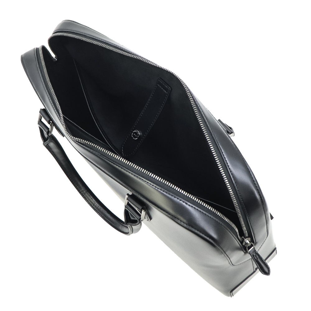 ペッレモルビダ ブリーフケース 牛革 ガラスレザー 1ルームブリーフバッグ キャピターノ PELLE MORBIDA Capitano PMO-CA401 PMO BLACK 秋冬新作