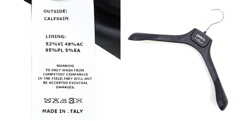 【新品タグ付】EMMETI WORKING NTECHフード付きレザーブルゾン 在庫限り】フードレイヤード レザージップブルゾン | ness.