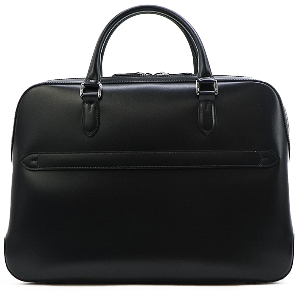 ペッレモルビダ ブリーフケース 牛革 ガラスレザー 2ルームブリーフバッグ キャピターノ PELLE MORBIDA Capitano PMO-CA402 PMO BLACK 秋冬新作