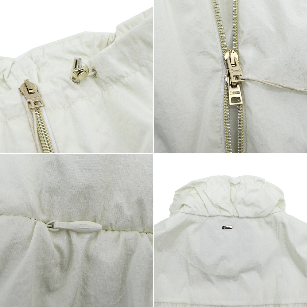 ヘルノ ブルゾン レディース 軽量 撥水ナイロン スタンドカラー ティアードブルゾン HERNO GI000404D HER 12701 春夏新作