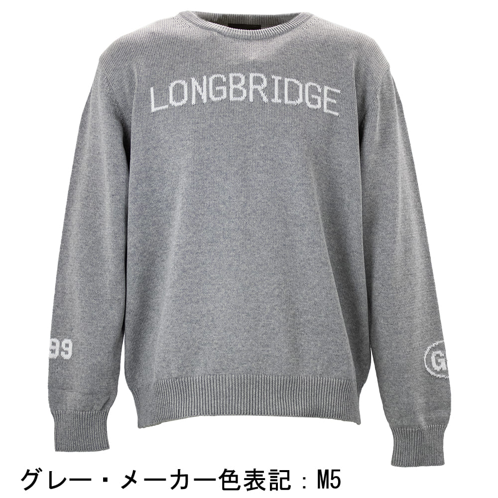 リナシェンテ ニット メンズ コットンニット ロゴ クルーネックセーター RINASCENTE 233-85002 春夏新作