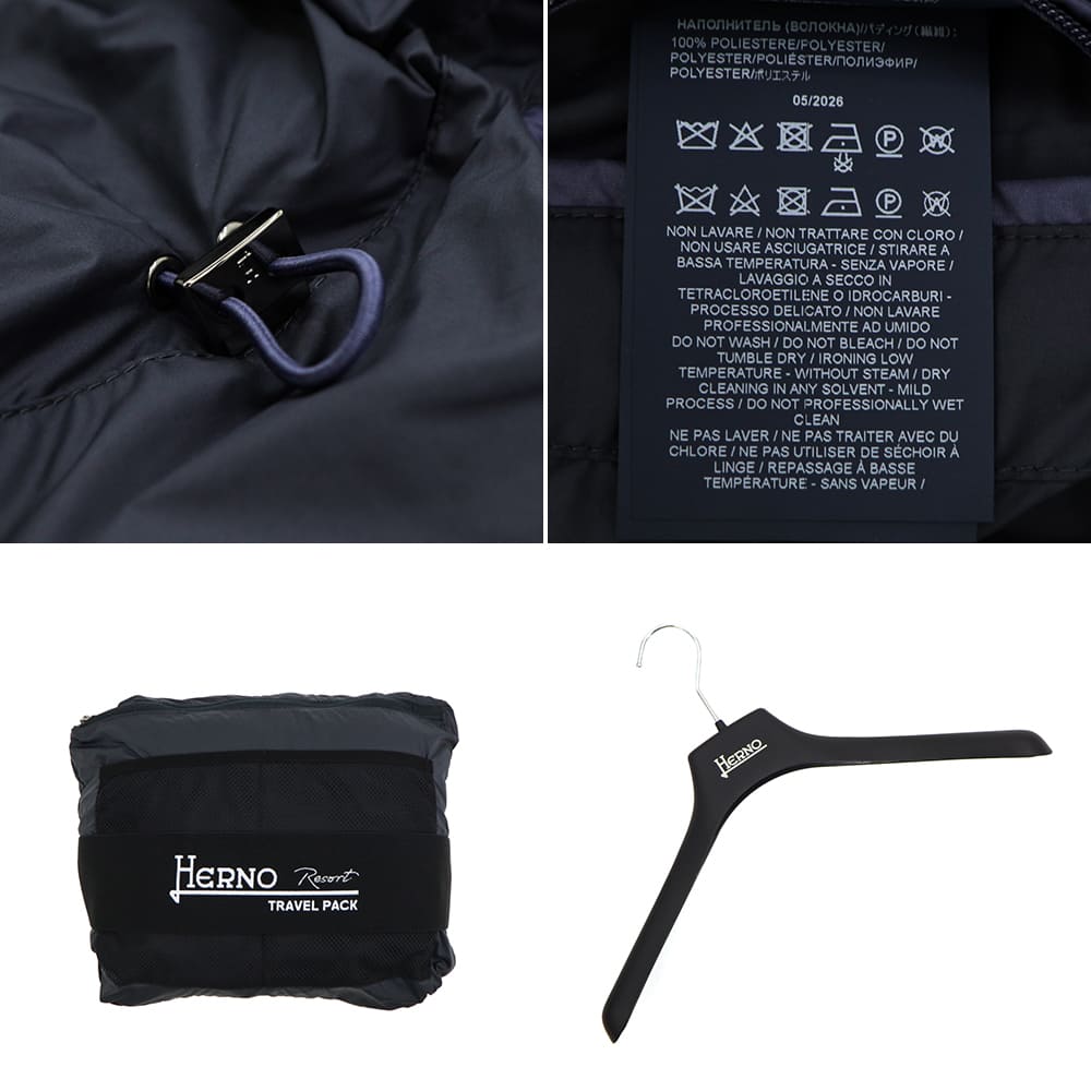 ヘルノ ブルゾン メンズ 中綿 軽量ポリエステル パッカブル M-65 フィールドジャケット リゾートライン HERNO RESORT FI00027UR HER 12915 9200 秋冬新作