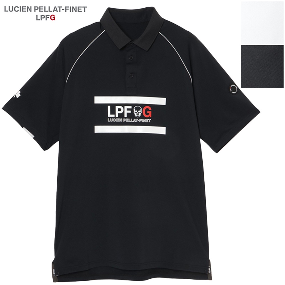 ルシアンぺラフィネ エルピーエフジー ゴルフ メンズ ラグランスリーブ 半袖ポロシャツ LUCIEN PELLAT-FINET LPFG 209-94411 LPG 春夏新作