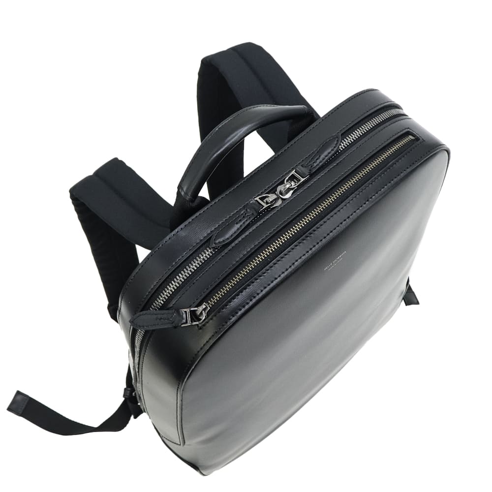 ペッレモルビダ バックパック 牛革 ガラスレザーバックパック キャピターノ PELLE MORBIDA Capitano PMO-CA403 PMO BLACK 秋冬新作