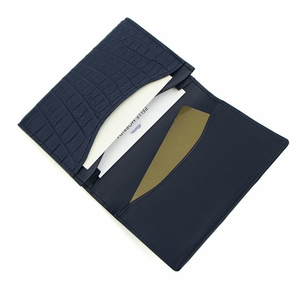 ペッレモルビダ カードケース クロコダイル レザー カードケース 名刺入れ PELLE MORBIDA PMO-CRS011A PMO BLUE 