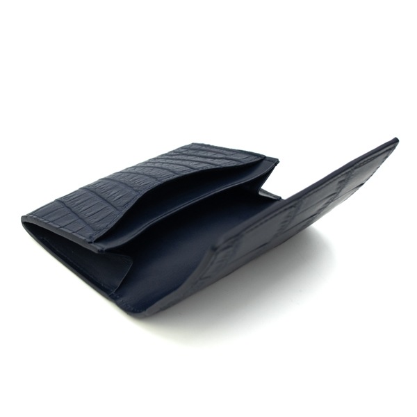 ペッレモルビダ カードケース クロコダイル レザー カードケース 名刺入れ PELLE MORBIDA PMO-CRS011A PMO BLUE 