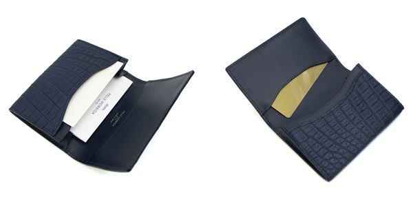 ペッレモルビダ カードケース クロコダイル レザー カードケース 名刺入れ PELLE MORBIDA PMO-CRS011A PMO BLUE 