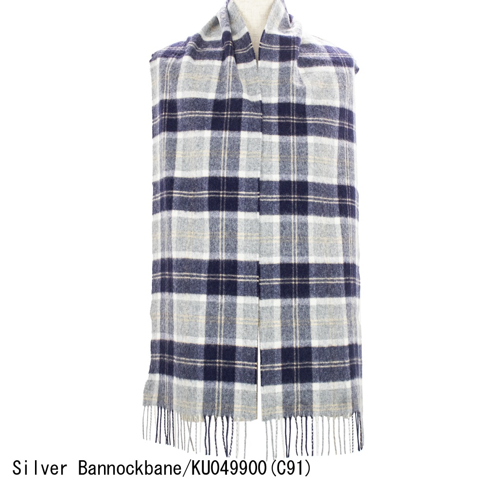 セール】ジョンストンズオブエルガン マフラー カシミア100% チェック