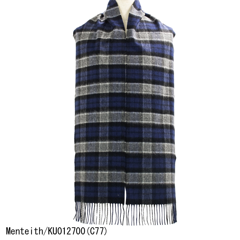 Johnstons of Elgin チェック柄マフラー Johnstons of Elgin カシミヤ タータンチェックマフラー