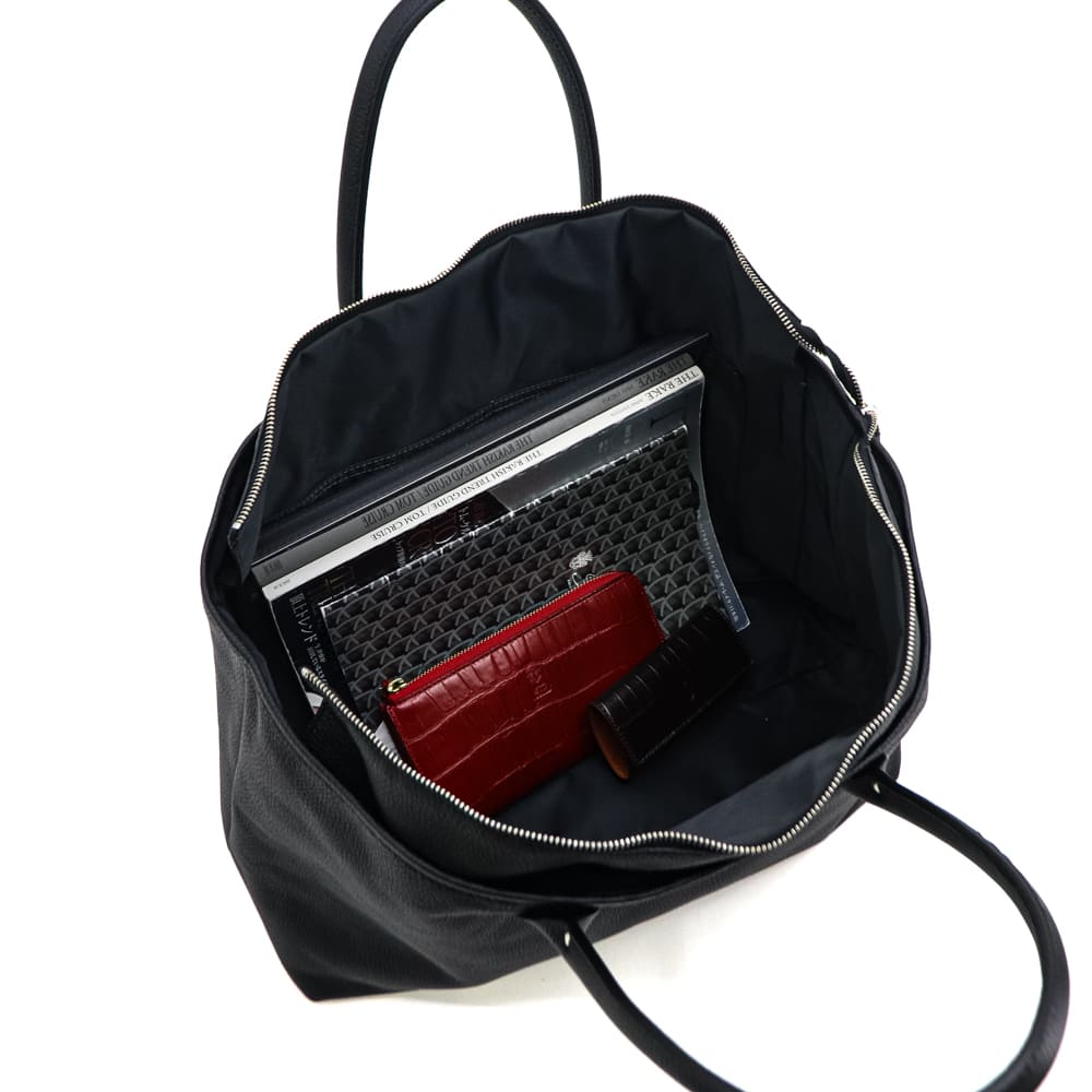 フェリージ バッグ シュリンクレザー ビジネストートバッグ Felisi 24/45/LD+DS FLS 001 BLACK 春夏新作