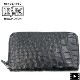レザック 財布 ナイルクロコダイル レザー ラウンドジップ Wファスナー 長財布 LE'SAC 8175 LSC BLACK 