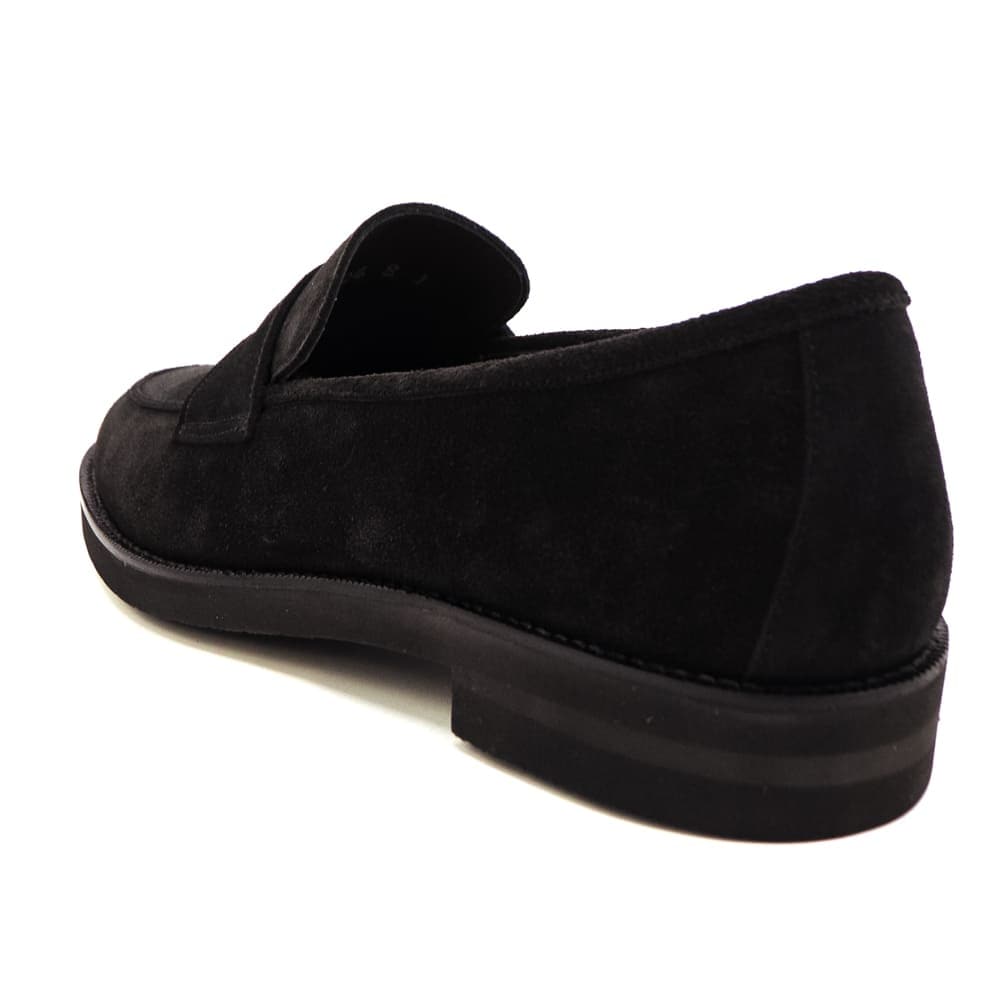 ダブルエイチ レザーシューズ メンズ チャールズFステッド社 ヤヌスカーフ スエード コインローファー ソフトシリーズ WH WHF-0004J WH0 BLK 秋冬新作