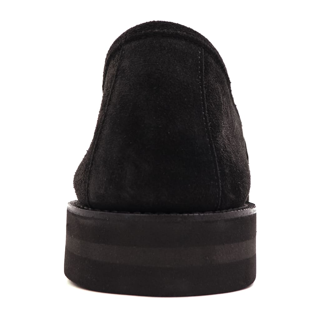 ダブルエイチ レザーシューズ メンズ チャールズFステッド社 ヤヌスカーフ スエード コインローファー ソフトシリーズ WH WHF-0004J WH0 BLK 秋冬新作