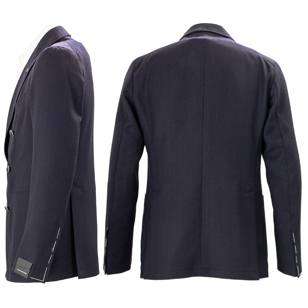 タリアトーレ ジャケット メンズ ダレル ヴァージンウール ヘリンボーン ダブルブレストジャケット TAGLIATORE G-DARREL20K TLT 120187 B1131 春夏新作