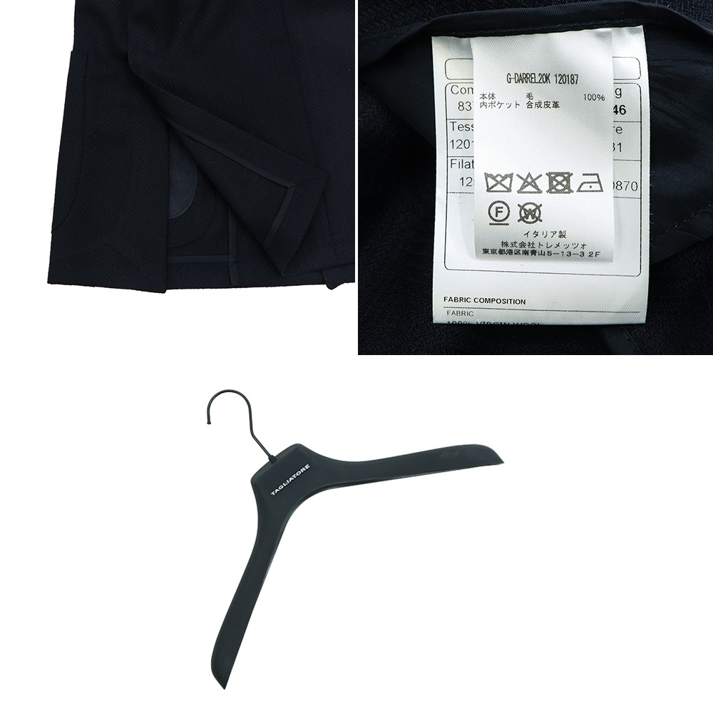 タリアトーレ ジャケット メンズ ダレル ヴァージンウール ヘリンボーン ダブルブレストジャケット TAGLIATORE G-DARREL20K TLT 120187 B1131 春夏新作