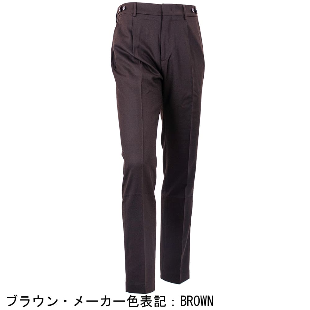 ベルウィッチ パンツ メンズ カノニコ社 ウールサキソニー 1タック スラックス ベルト BERWICH BERTO BRW VB8996 秋冬新作