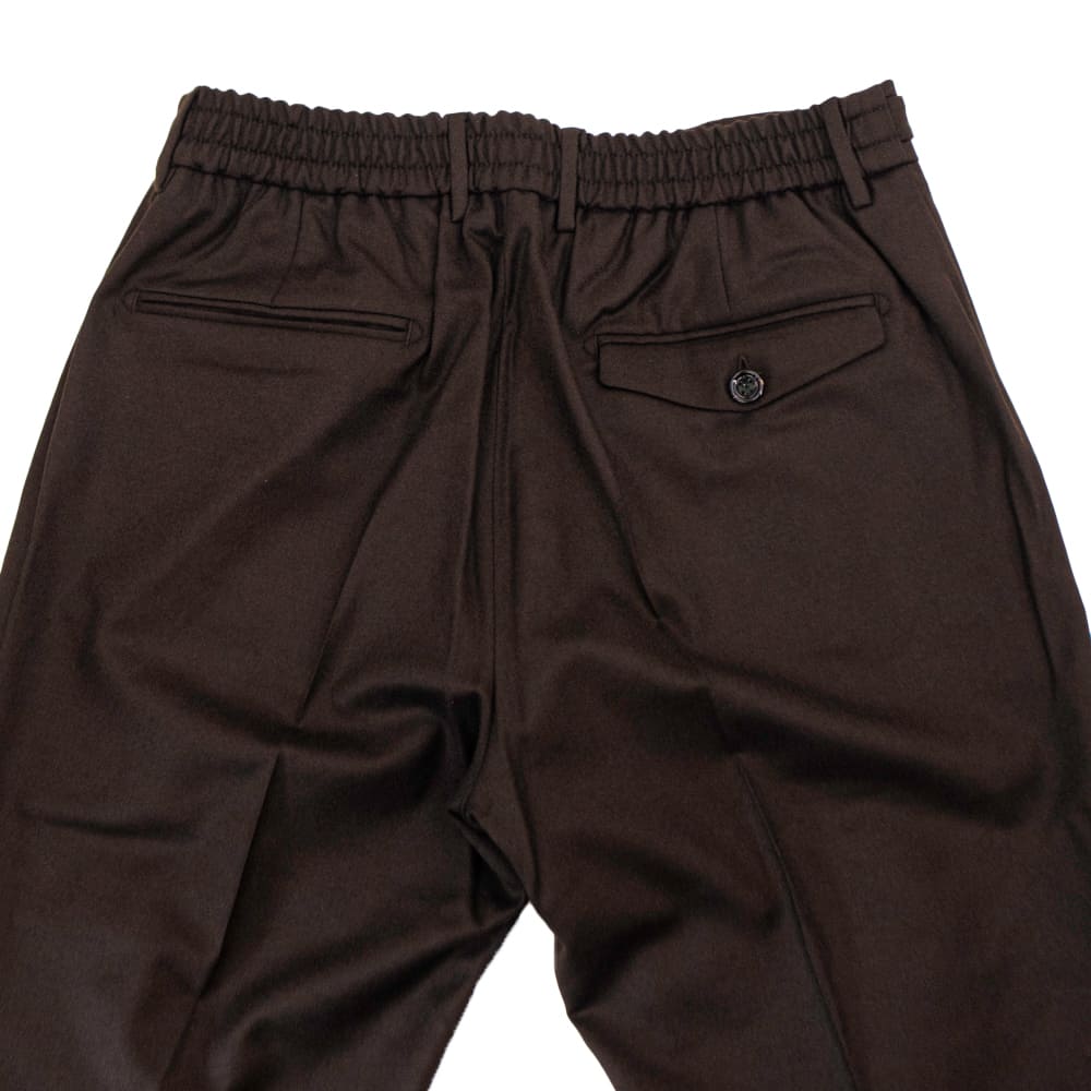 ベルウィッチ パンツ メンズ カノニコ社 ウールサキソニー 1タック