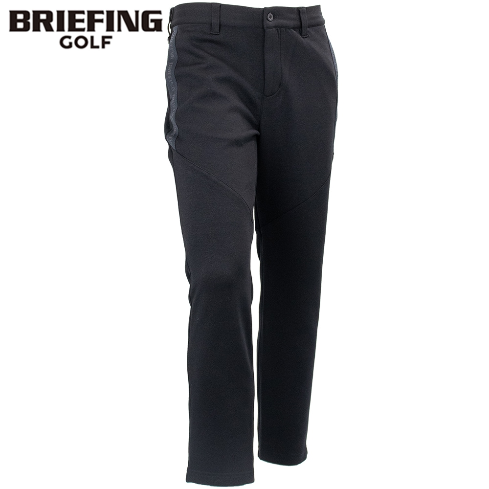 ブリーフィング ゴルフ ウェア メンズ ウォーム ロゴ ラインパンツ BRIEFING GOLF MS WARM LOGO LINE PANTS BRG253M40 BRG 010 BLACK 秋冬新作