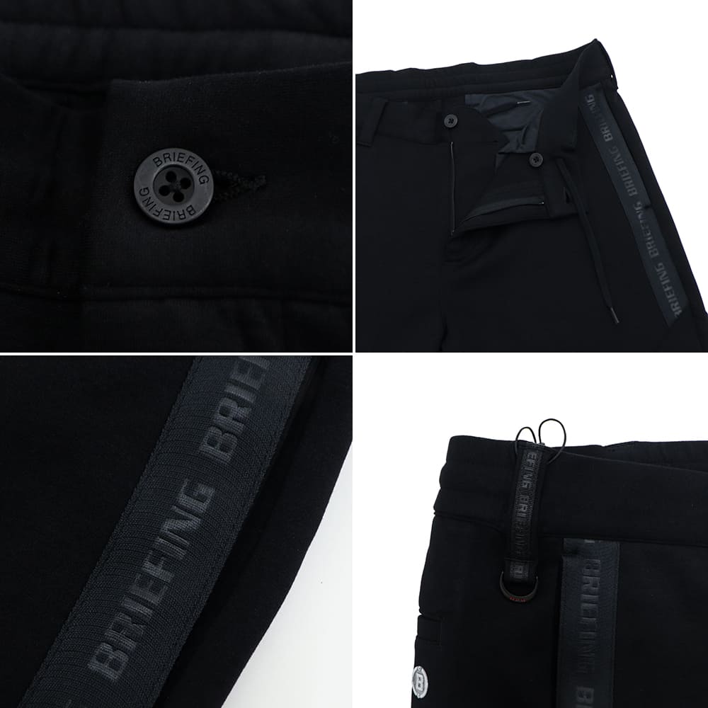 ブリーフィング ゴルフ ウェア メンズ ウォーム ロゴ ラインパンツ BRIEFING GOLF MS WARM LOGO LINE PANTS BRG253M40 BRG 010 BLACK 秋冬新作