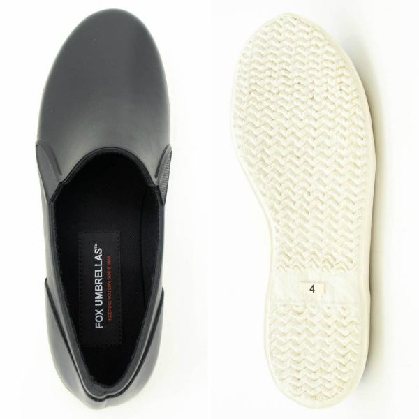 【セール 半額以下】フォックスアンブレラズ シューズ レディース レイン スリッポン FOX UMBRELLAS 09W FOX SLIP ON BLACK【返品交換不可】