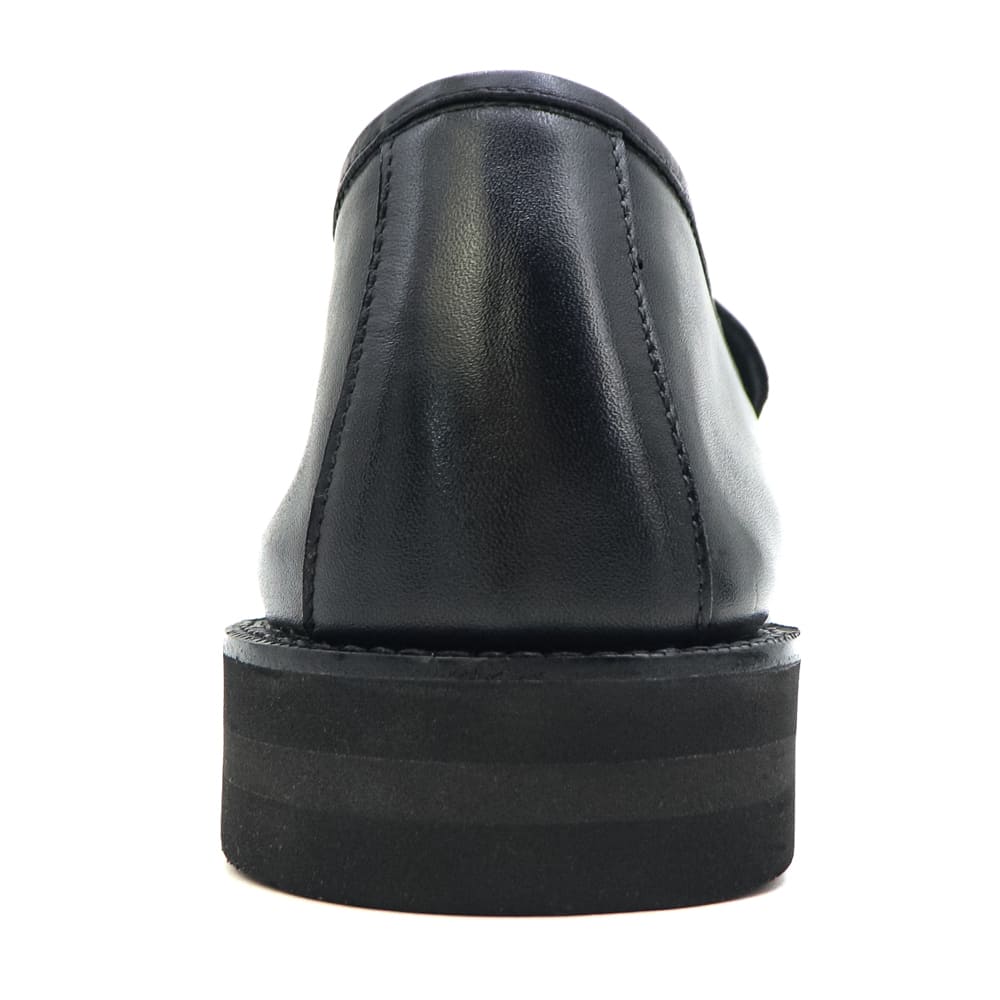 ダブルエイチ レザーシューズ メンズ アノネイ社 フンシャルカーフ コインローファー ソフトシリーズ WH WHF-0004 WH0 BLK 秋冬新作