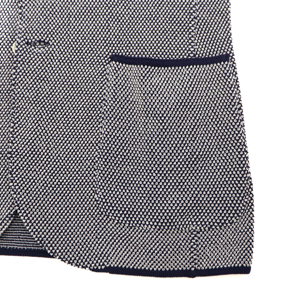 ラルディーニ ジャケット メンズ コットン バーズアイ シングル ニットジャケット LARDINI CNCJLJM56 LRD ALJM564011 850B 春夏新作