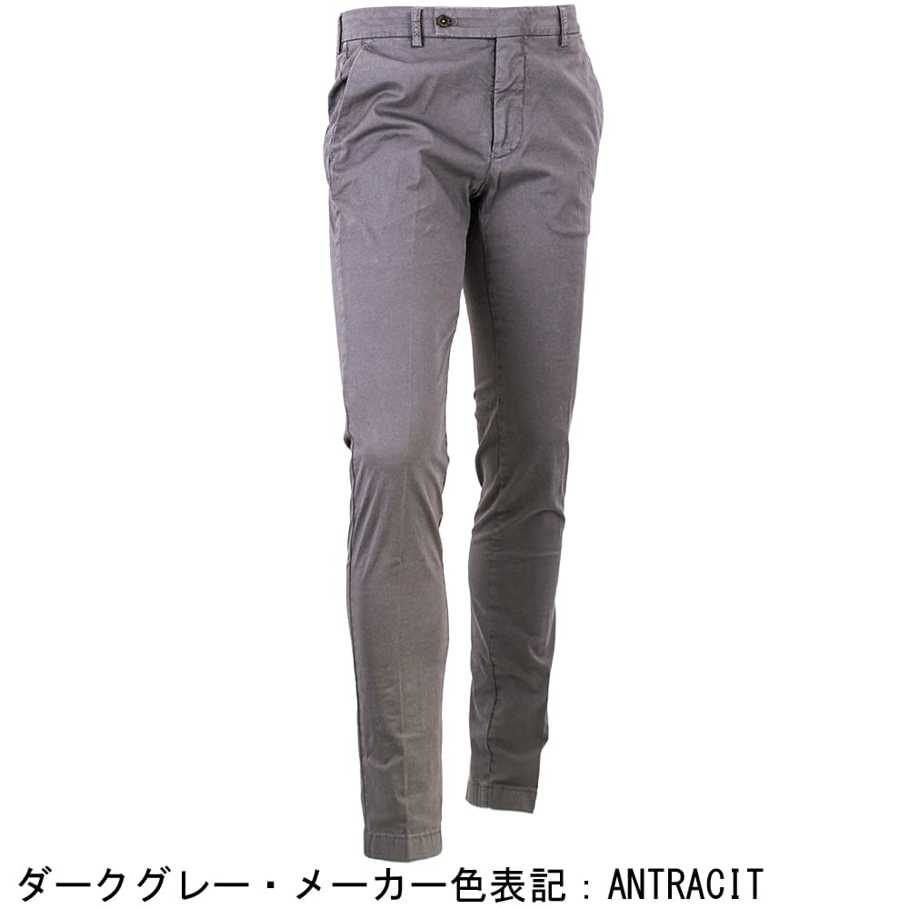 ベルウィッチ パンツ メンズ コットン ギャバジン ストレッチ ガーメントダイ スリムフィット テーパードチノパン BERWICH JMORELLO-GD BRW TS0001X 秋冬新作
