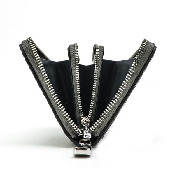 ペッレモルビダ 財布 クロコダイル ラウンドジップ 長財布 PELLE MORBIDA PMO-CRS010A PMO CHACOAL GRAY 