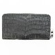 ペッレモルビダ 財布 クロコダイル ラウンドジップ 長財布 PELLE MORBIDA PMO-CRS010A PMO CHACOAL GRAY 
