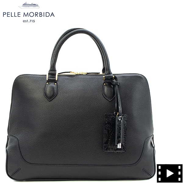 ペッレモルビダ バッグ ヴィーン ブリーフケース 1ルーム ブリーフバッグ ビジネスバッグ PELLE MORBIDA PMO-MB045WI PMO BLK/BLK 