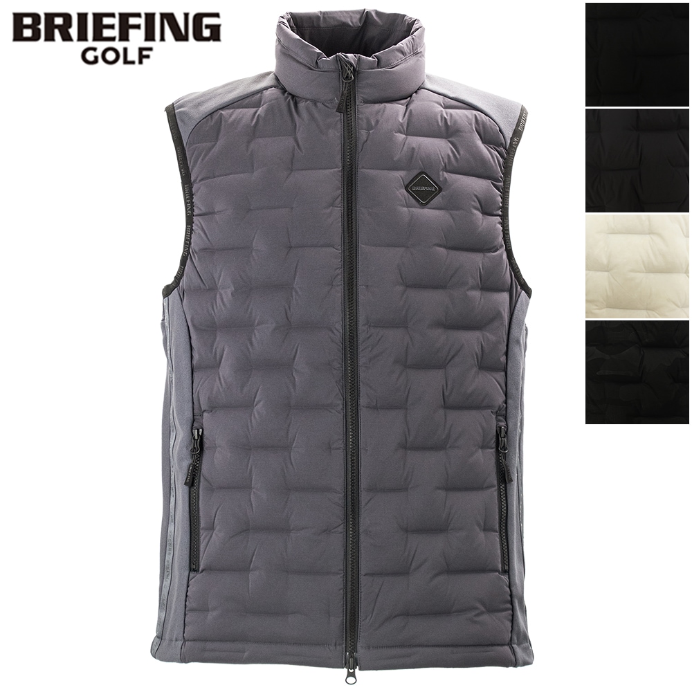 ブリーフィング ゴルフ ウェア メンズ ハイブリッドダウンベスト BRIEFING GOLF MS HYBRID DOWN VEST BRG253M56 BRG 秋冬新作