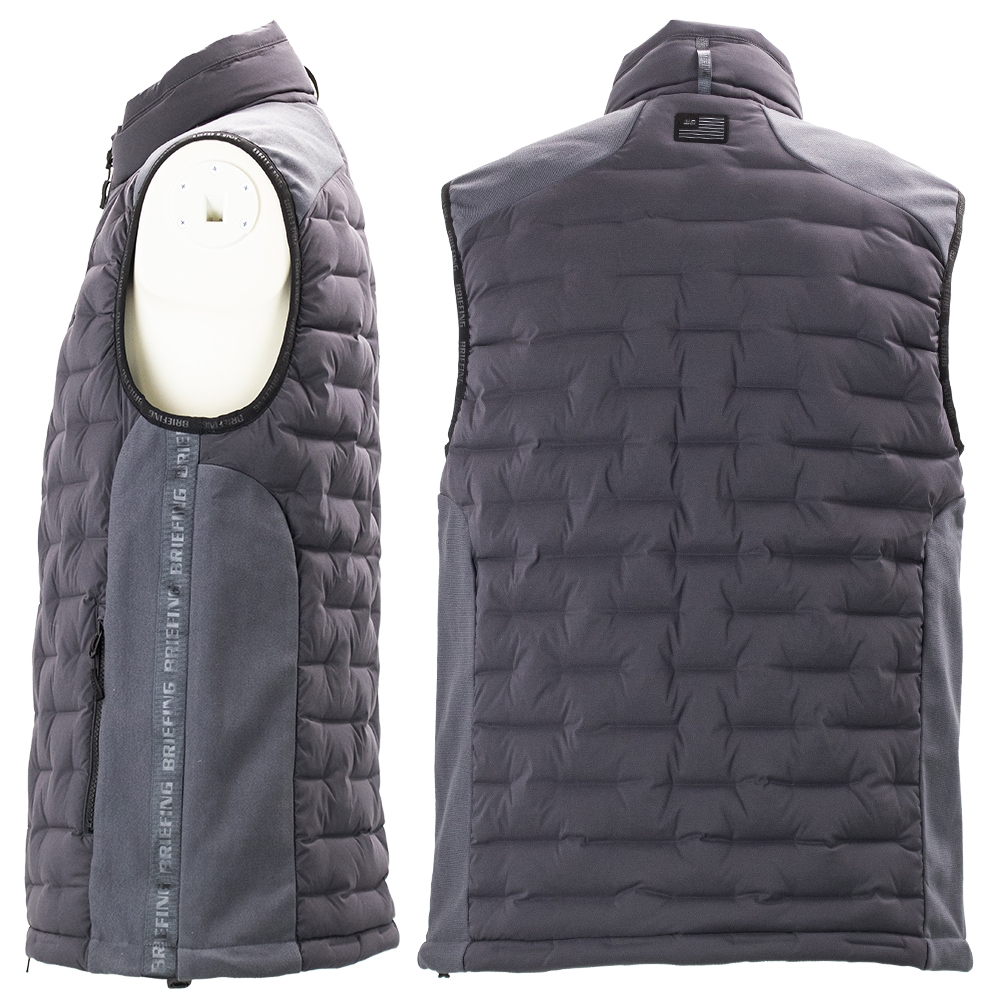ブリーフィング ゴルフ ウェア メンズ ハイブリッドダウンベスト BRIEFING GOLF MS HYBRID DOWN VEST BRG253M56 BRG 秋冬新作