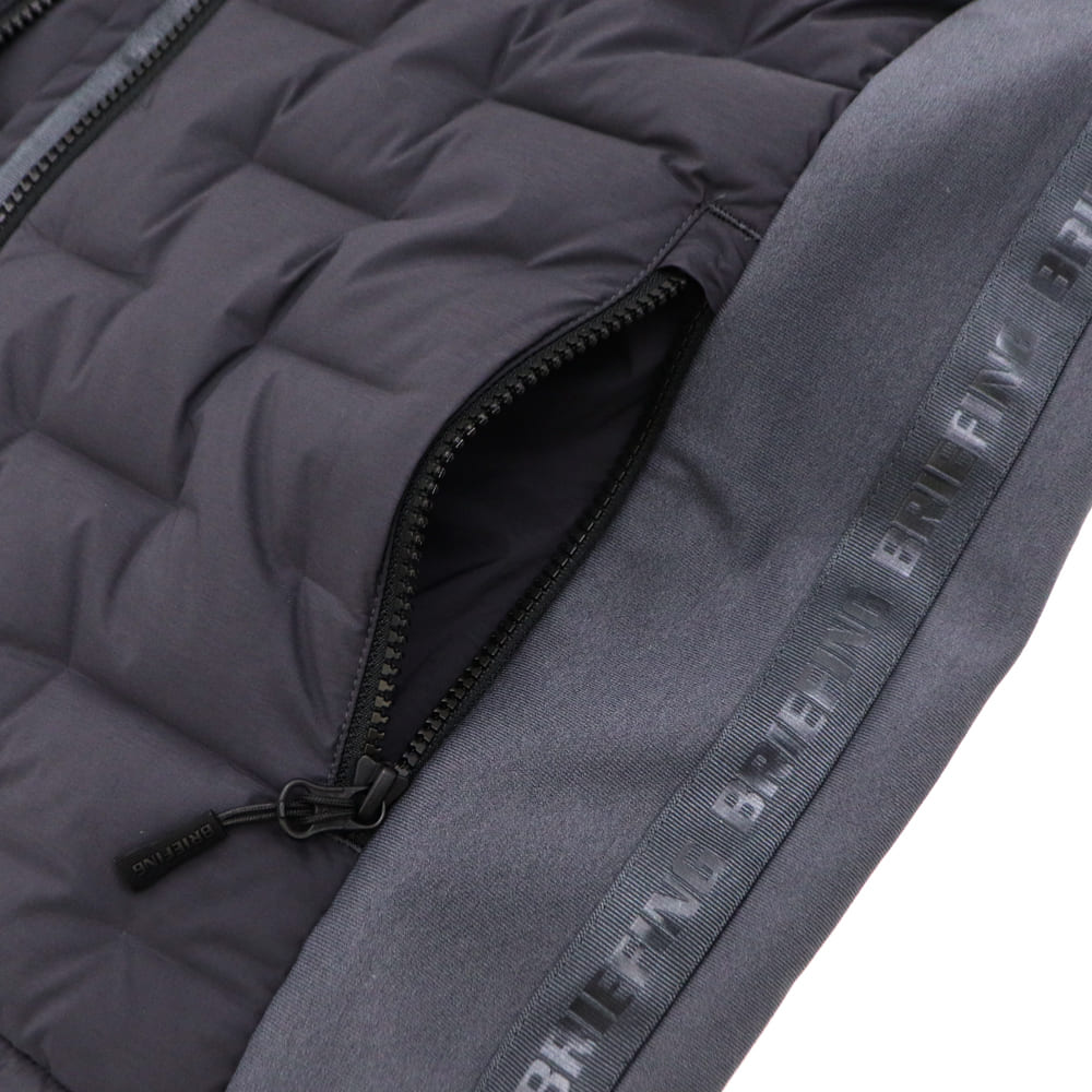 ブリーフィング ゴルフ ウェア メンズ ハイブリッドダウンベスト BRIEFING GOLF MS HYBRID DOWN VEST BRG253M56 BRG 秋冬新作