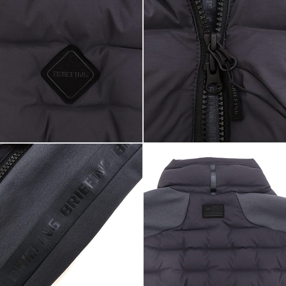 ブリーフィング ゴルフ ウェア メンズ ハイブリッドダウンベスト BRIEFING GOLF MS HYBRID DOWN VEST BRG253M56 BRG 秋冬新作
