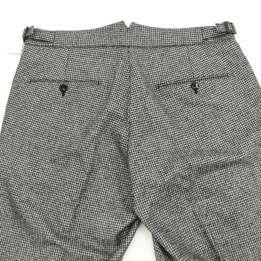 ベルウィッチ パンツ メンズ 千鳥柄 ウールフランネル 2タック スラックス スコッチ BERWICH SCOTCH BRW AN4326 GREY 秋冬新作