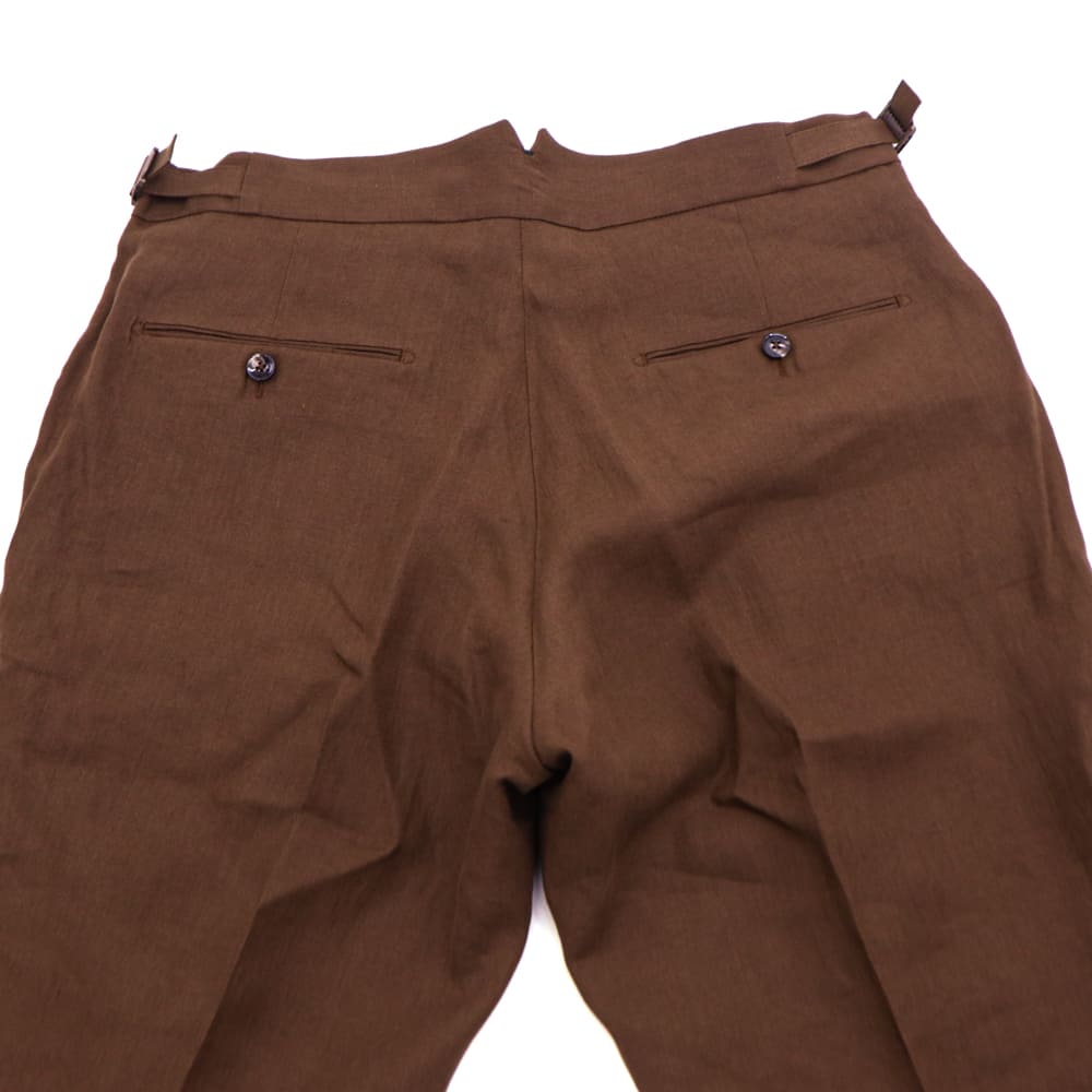 ベルウィッチ パンツ メンズ リネン 2タック スラックス スコッチ BERWICH SCOTCH BRW VT133 春夏新作