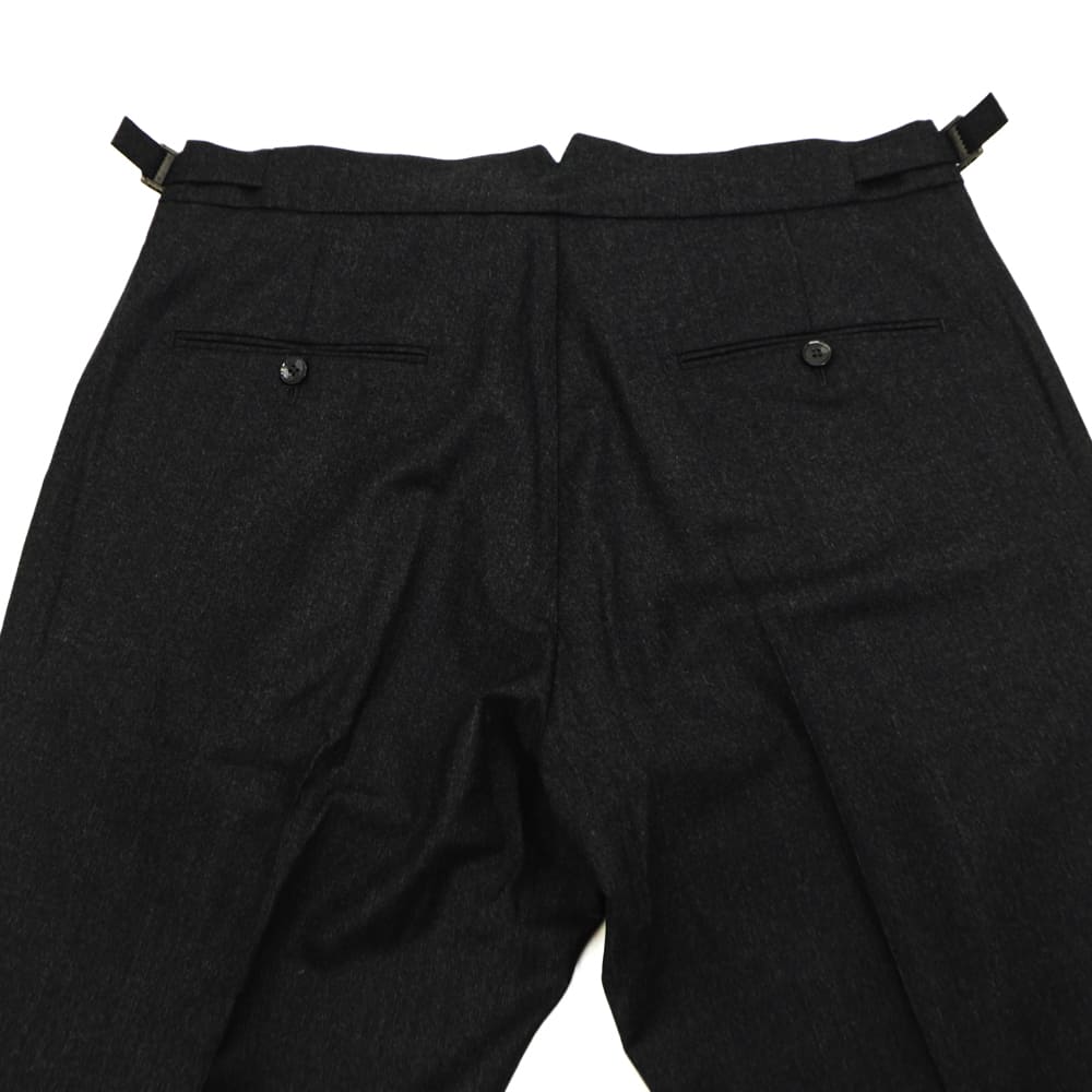 ベルウィッチ パンツ メンズ カノニコ社 ウールサキソニー 2タック スラックス スコッチ BERWICH SCOTCH BRW VB8996 DKGREY 秋冬新作
