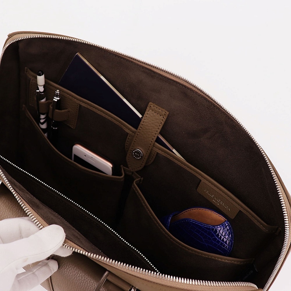 ペッレモルビダ PELLE MORBIDA 干場義雅モデル HOSHIBA EDELITION MAIDEN VOYAGE メイデンボヤ―ジュ シュリンクレザー ブリーフケース PMO-HMB002A PMO 