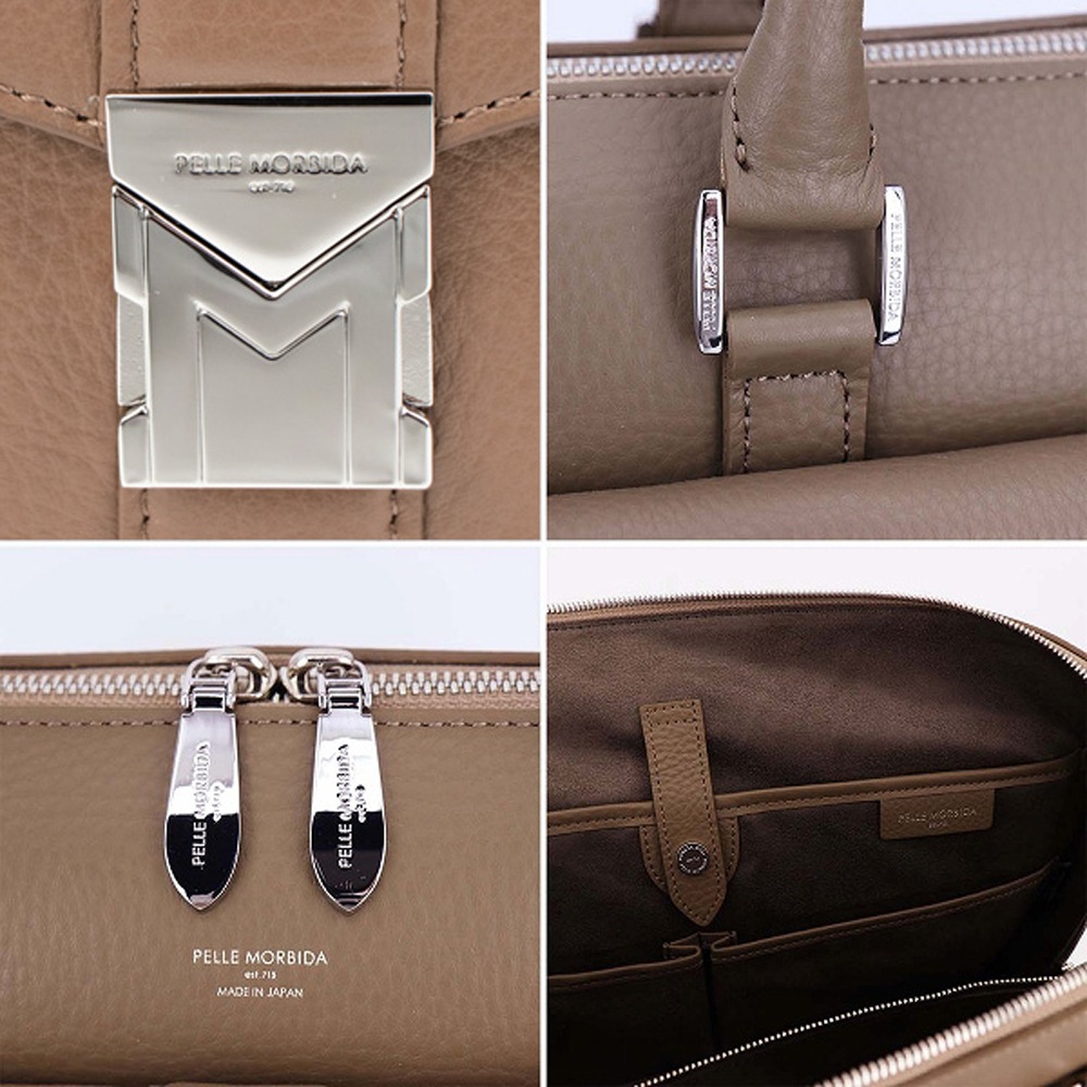 ペッレモルビダ PELLE MORBIDA 干場義雅モデル HOSHIBA EDELITION MAIDEN VOYAGE メイデンボヤ―ジュ シュリンクレザー ブリーフケース PMO-HMB002A PMO 