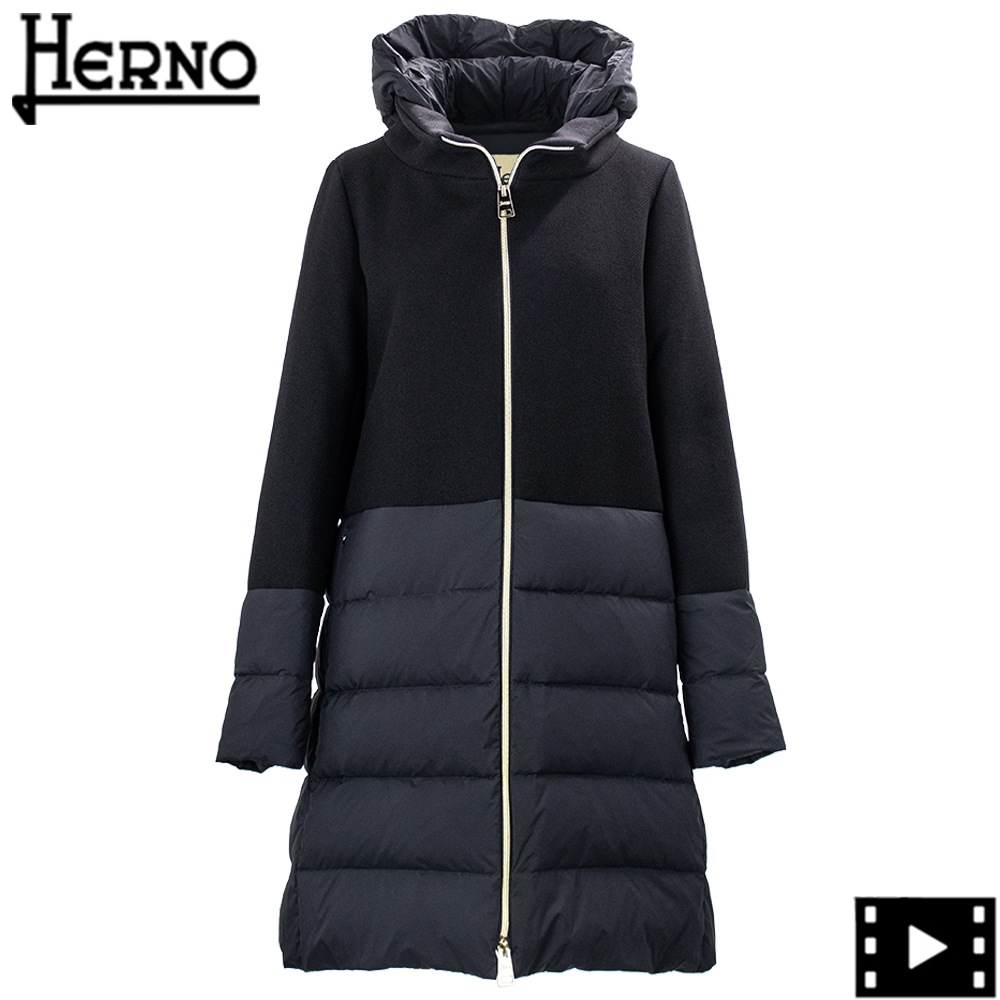 ヘルノ ダウン レディース ヴァージンウール コンビネーションコート HERNO PI002118D 33344 HER 9300 秋冬新作