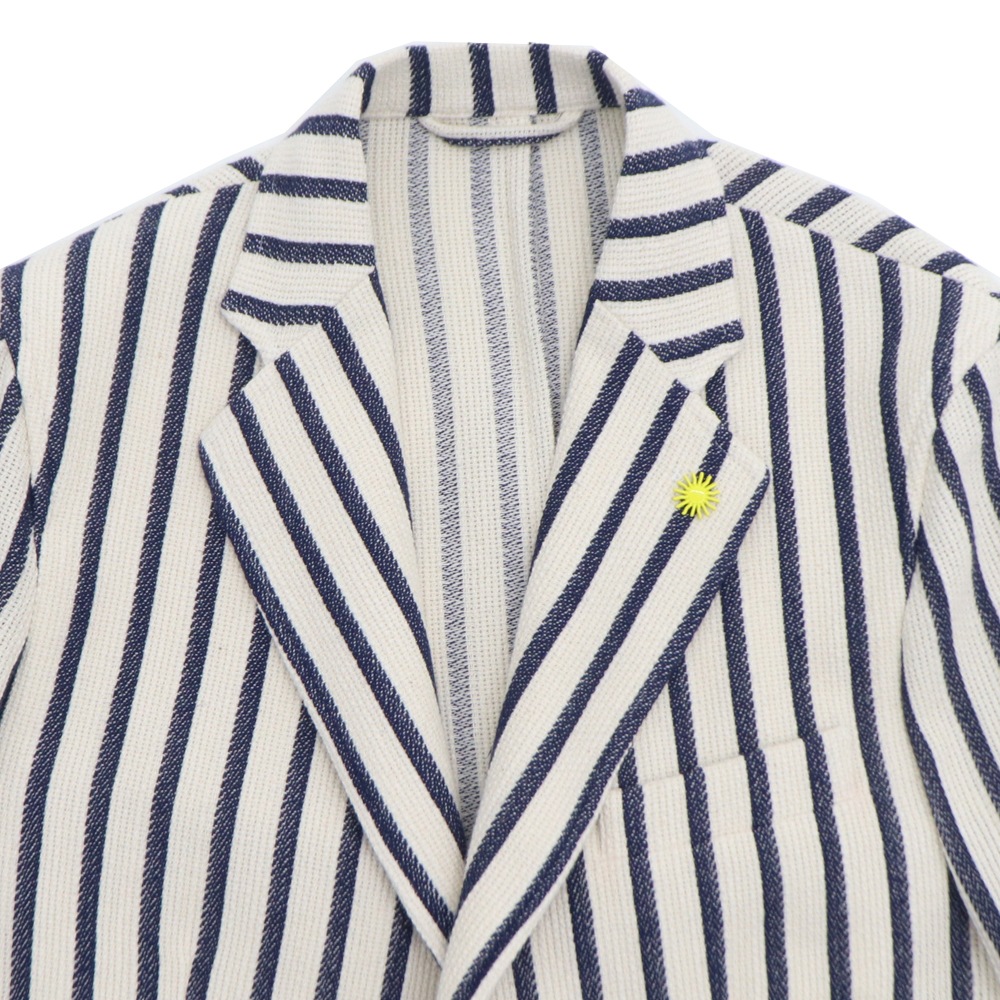 ジャンネット ジャケット メンズ コットン 2B シングル ストライプ シャツジャケット GIANNETTO CORALLO JACKET 61280/01 6103-280CORA GNT 0001 春夏新作