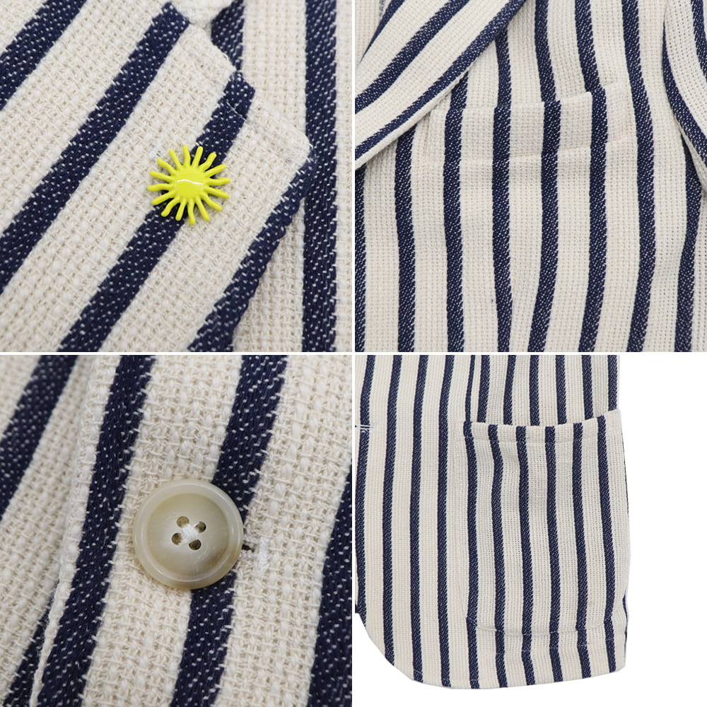 ジャンネット ジャケット メンズ コットン 2B シングル ストライプ シャツジャケット GIANNETTO CORALLO JACKET 61280/01 6103-280CORA GNT 0001 春夏新作