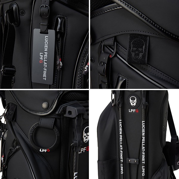 ルシアンぺラフィネ エルピーエフジー ゴルフ キャディバッグ LUCIEN PELLAT-FINET LPFG 209-99250 LPG FW9951 STAND BAG　BLACK