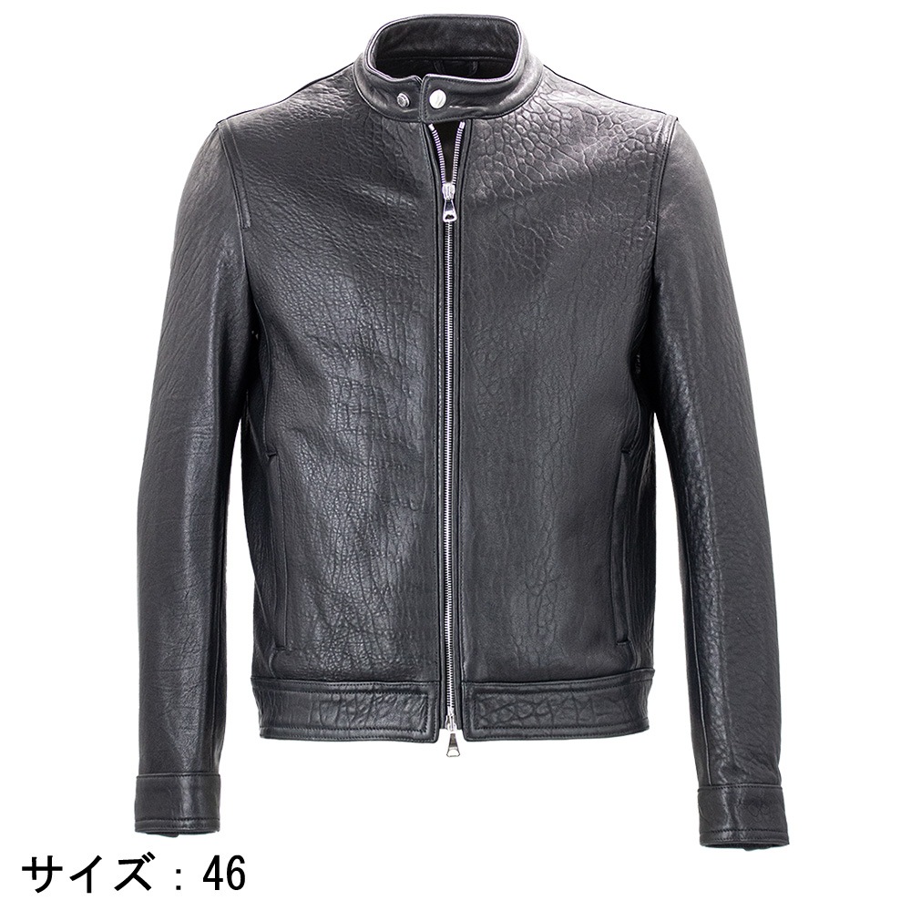 エンメティ ライダース メンズ スペシャルレザー ニュージーランド産 ラムスキン シングルライダース ユーリ EMMETI JURI EMT SP LEATHER NUOVA ZELANDA NERO 春夏新作