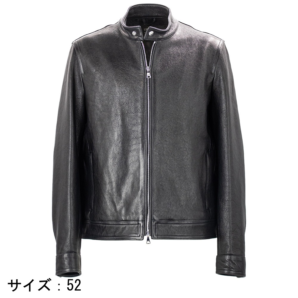 エンメティ ライダース メンズ スペシャルレザー ニュージーランド産 ラムスキン シングルライダース ユーリ EMMETI JURI EMT SP LEATHER NUOVA ZELANDA NERO 春夏新作
