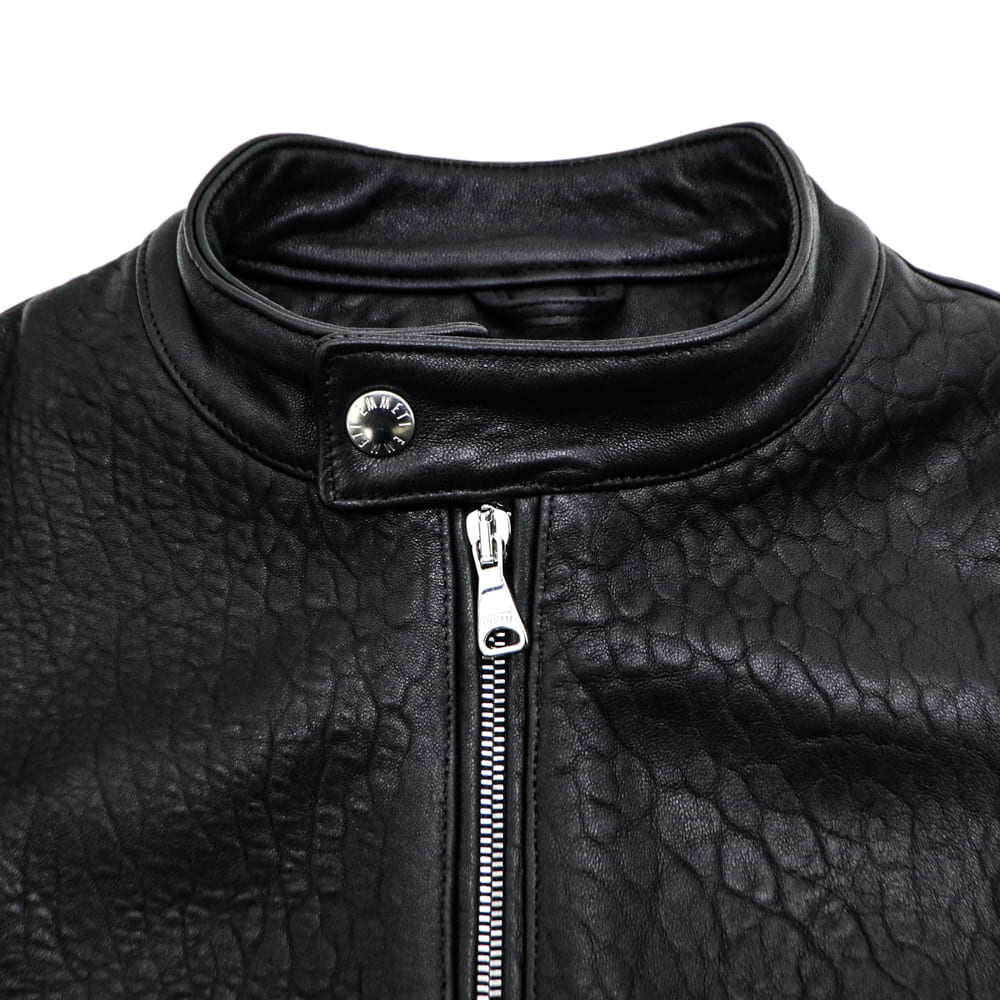 エンメティ ライダース メンズ スペシャルレザー ニュージーランド産 ラムスキン シングルライダース ユーリ EMMETI JURI EMT SP LEATHER NUOVA ZELANDA NERO 春夏新作