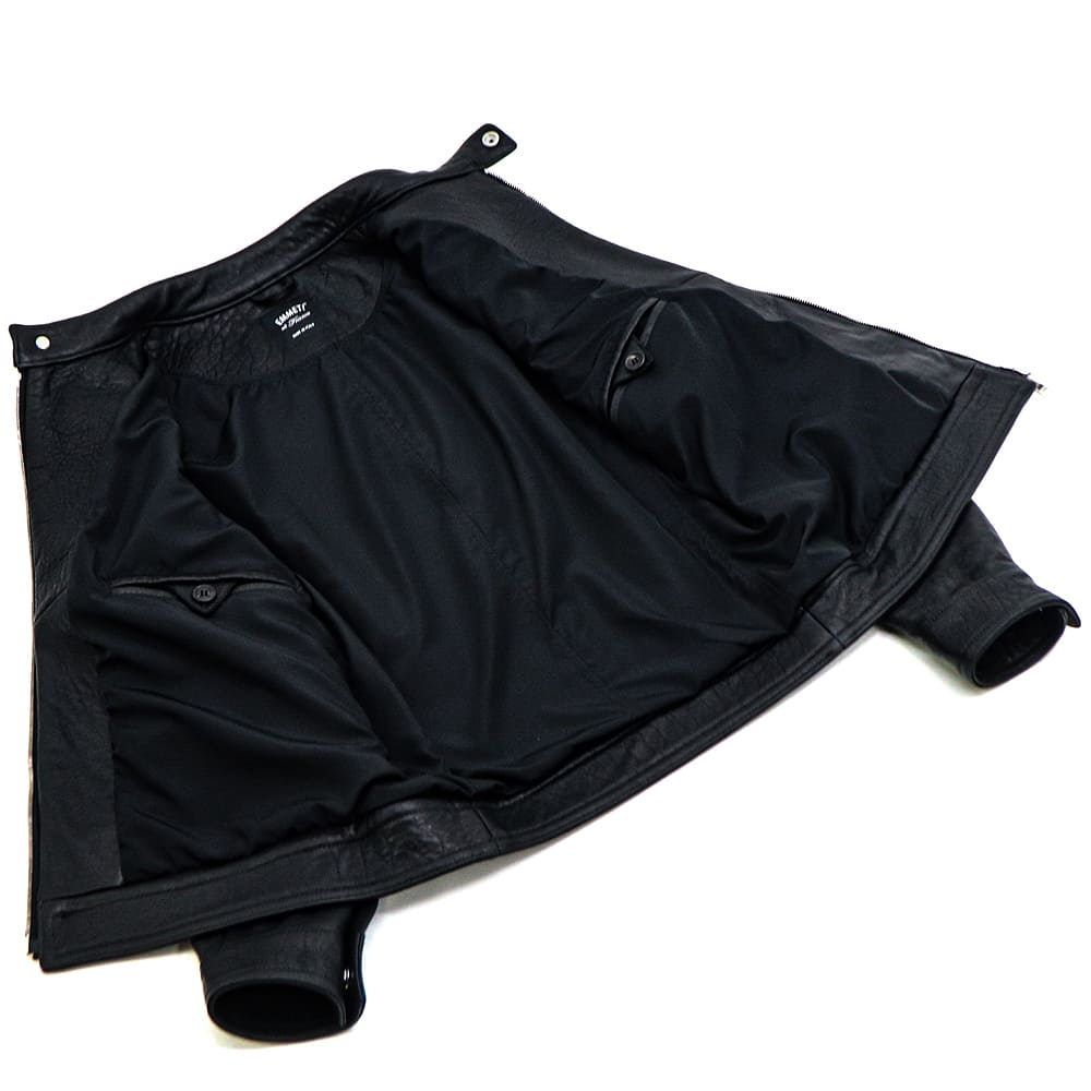 エンメティ ライダース メンズ スペシャルレザー ニュージーランド産 ラムスキン シングルライダース ユーリ EMMETI JURI EMT SP LEATHER NUOVA ZELANDA NERO 春夏新作