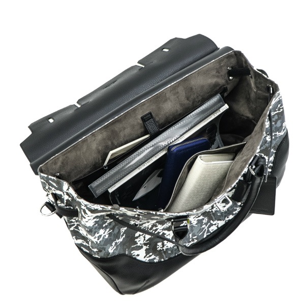 TUMI ボストンバッグ グレー・カモフラージュ