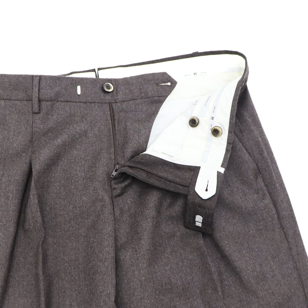 【セール】ピーティートリノ ボトムス メンズ マスターフィット SUPER 110's ストレッチ ウール 1タック テーパードパンツ PT TORINO MASTER FIT COAFMAZA0CL1 PTT CM13【返品交換不可】