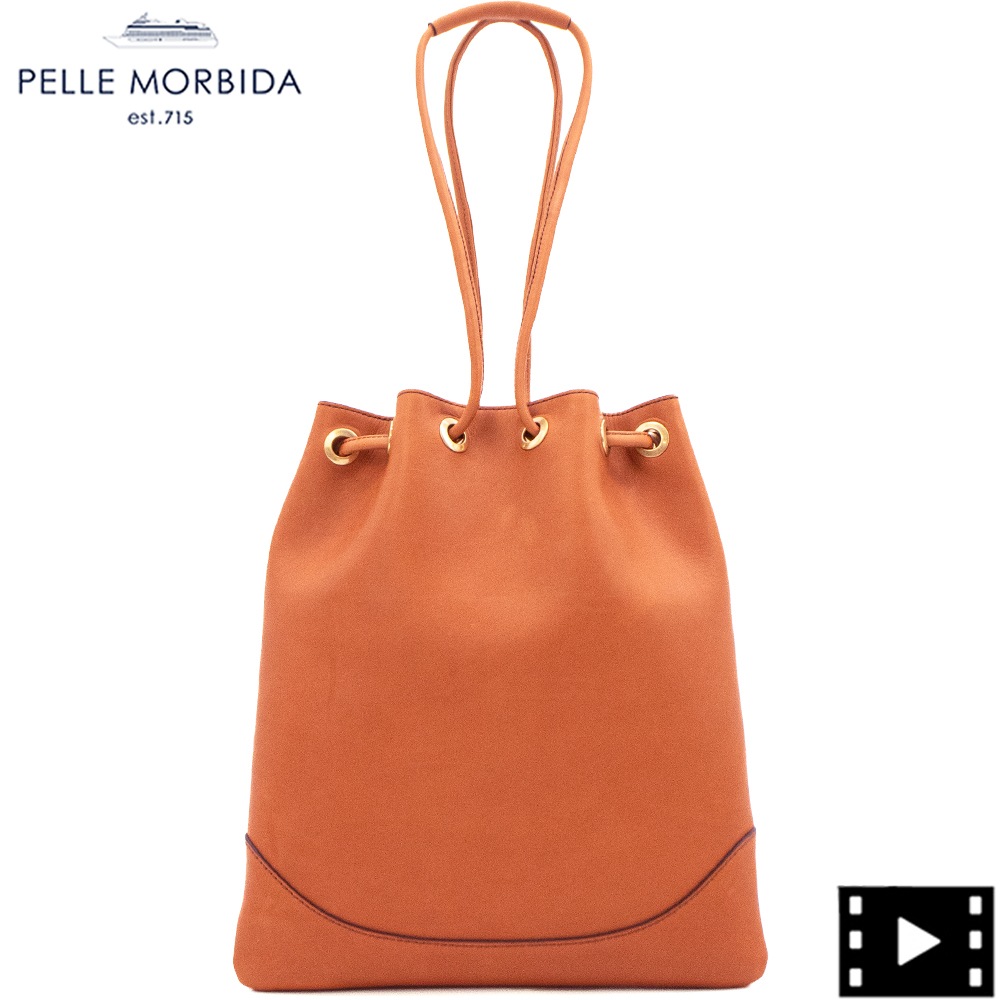ペッレモルビダ バッグ 牛革 2WAY ドローストリングバッグ フィレンツェコレクション PELLE MORBIDA Firenze PMO-MB080FI PMO TAN/CE 秋冬新作